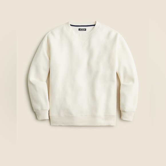 NWT J. Crew Heritage fleece oversized crewneck sweatshirt - Picture 1 of 8